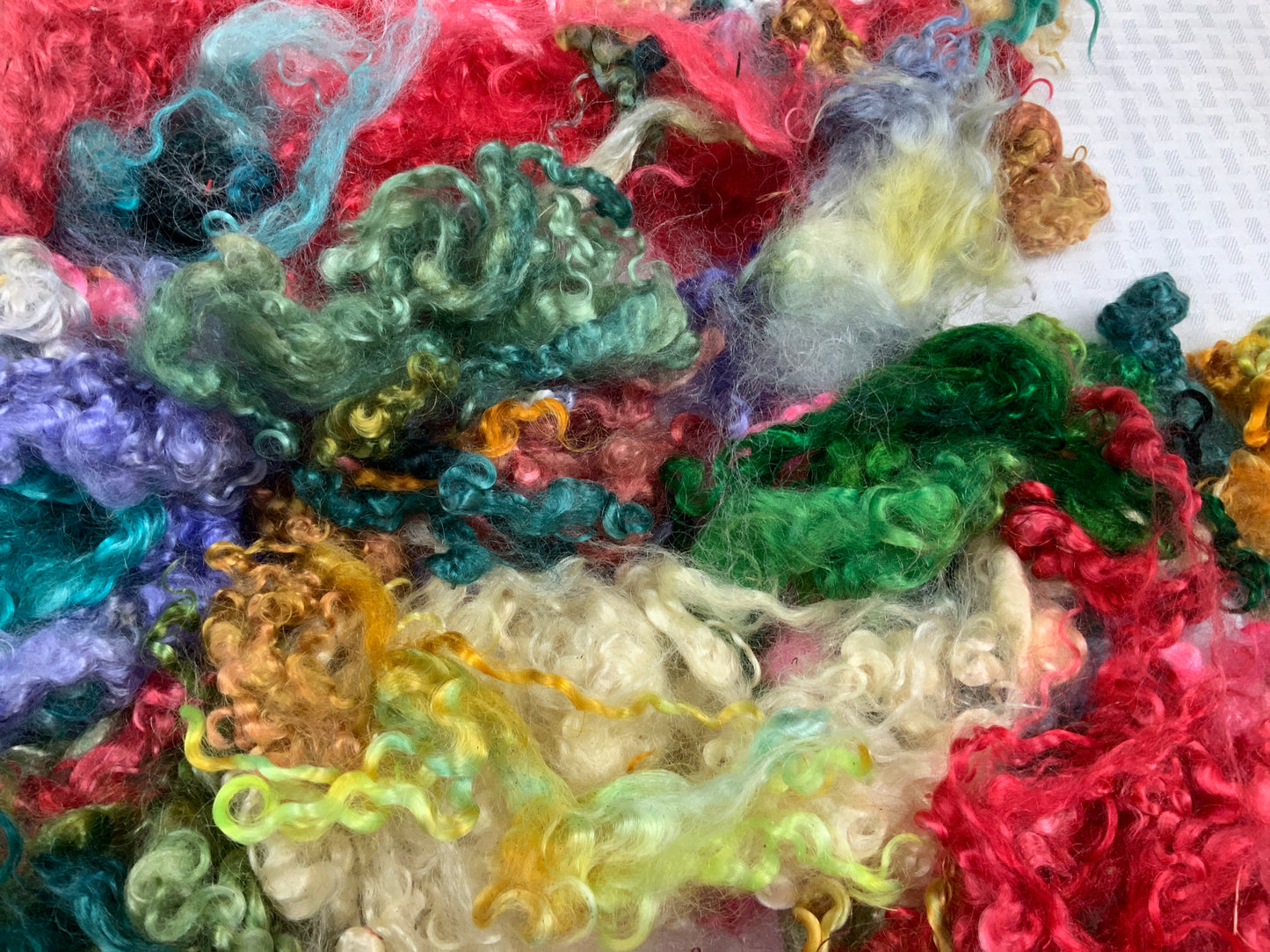 Mohair Locks Dyed Ounces