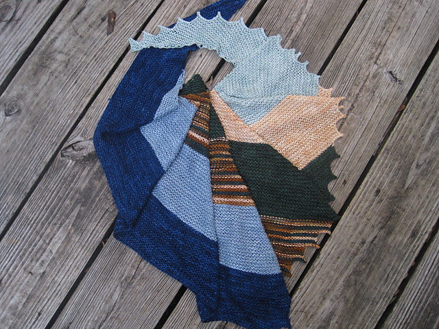 Color Banded Hitchhiker Yarn Kit