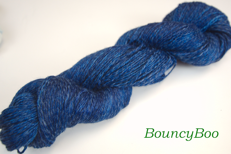 BouncyBoo Indigo Dyed Bamboo Sock Yarn