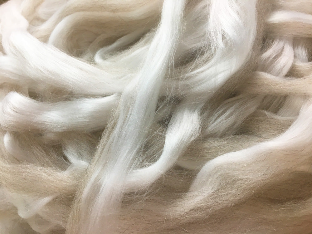 Bamboo/Fawn Alpaca/Merino Spinning Fiber