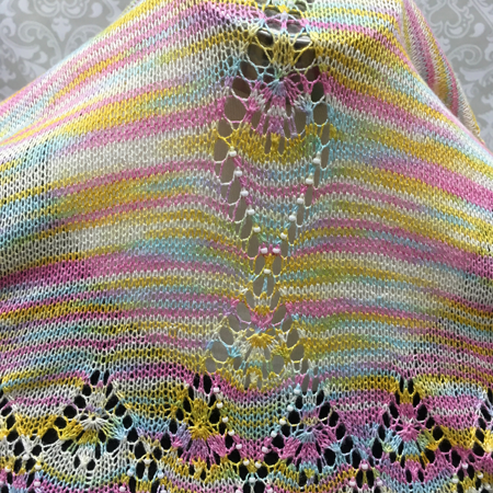 Fountain of Diamonds Shawl Kit