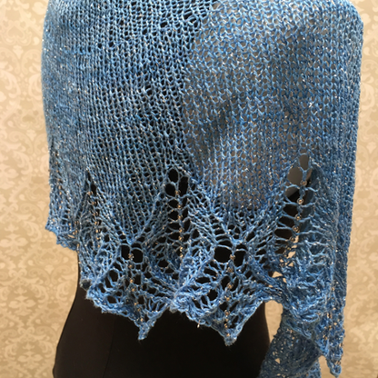 Lyra's Song Shawl Pattern for Fingering Weight