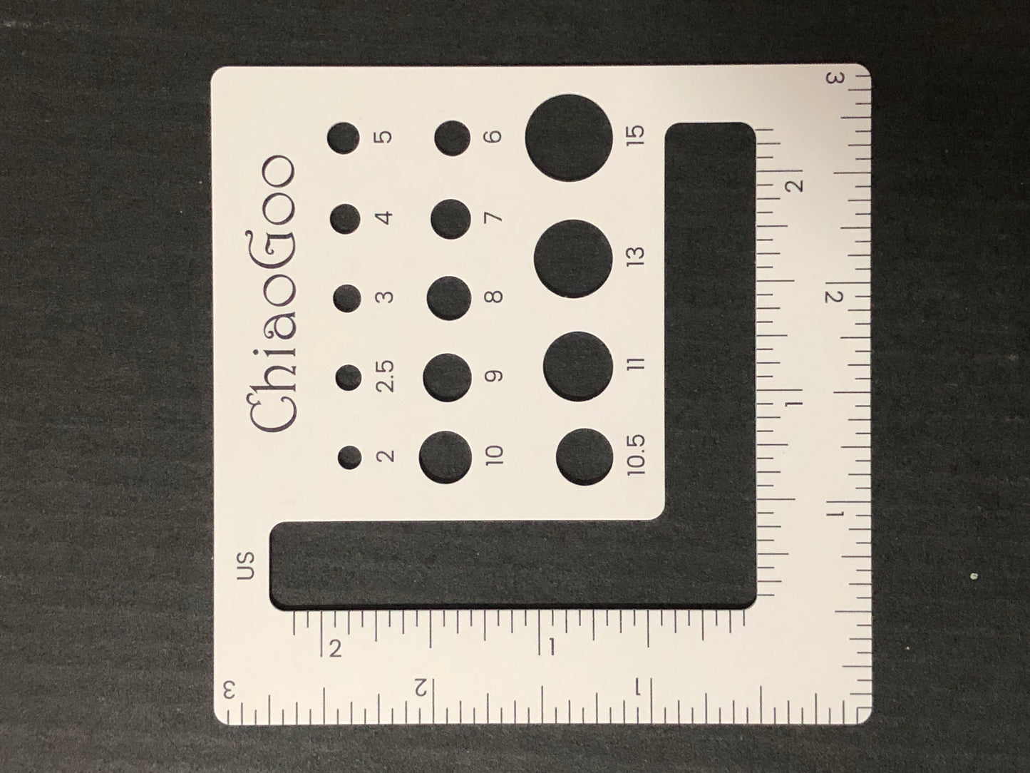 ChiaoGoo Needle Gauge