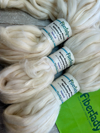 Merino Wool Hemp Blended Roving