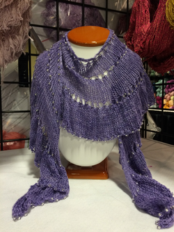 It's All About the Bling! Shawl for Fingering Weight Pattern