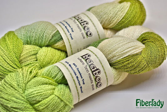 Bamboo Cotton Worsted Yarn 247 yds Colors-Green Ombre-Great Adirondack –  Sweet Horse Design Co