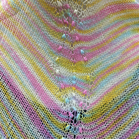 Fountain of Diamonds Shawl Pattern