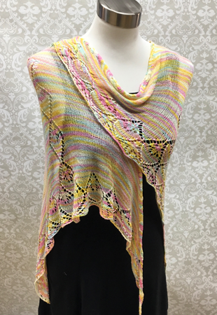 Fountain of Diamonds Shawl Pattern