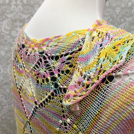 Fountain of Diamonds Shawl Pattern